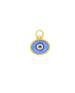 Kurtulan 24 K Gold Evil Eye Pendant-Charm