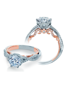 VERRAGIO INSIGNIA INS-7091R 2WR 18K GOLD ENGAGEMENT RING