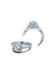 VERRAGIO INSIGNIA INS-7061CU 18K GOLD ENGAGEMENT RING