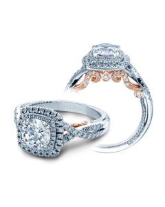 VERRAGIO INSIGNIA INS-7084CU-2T 18K GOLD ENGAGEMENT RING