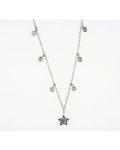 18K Gold Diamond Necklace. 50030132
