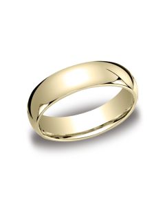 BENCHMARK LCF16018KY L. COMFORT FIT 6 MM 18 K GOLD SIZE 11.5