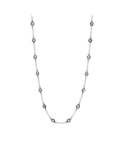 Freida Rothman Mini Bezel Stone Necklace LMPZN12-16E