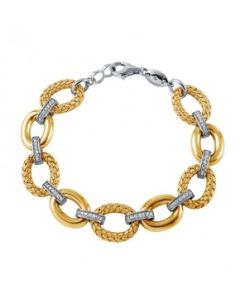 Charles Garnier Silver Links Bracelet 7.5