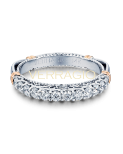 VERRAGIO PARISIAN D-103LW-GOLD 14K WEDDING RING