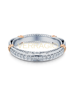 VERRAGIO PARISIAN D-104W 14K GOLD WEDDING RING