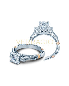 VERRAGIO PARISIAN D-129P 14K GOLD ENGAGEMENT RING