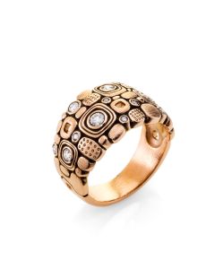 Alex Sepkus R-101RS 18K Rose Gold Sapphire and Diamond 