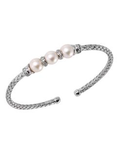 Charles Garnier Silver Rhodium Plated Cuff 49095505