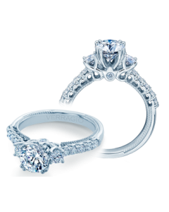 VERRAGIO RENAISSANCE V-940R-6.5 14K GOLD ENGAGEMENT RING
