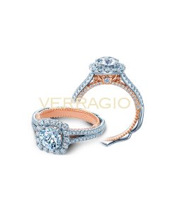 VERRAGIO VENETIAN AFN-5067CU-2WR 18K GOLD ENGAGEMENT RING