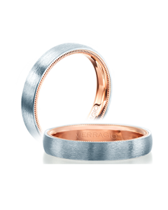 VERRAGIO VW-4001 14 K MEN'S WEDDING BAND 