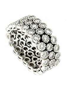 Piero Milano 18 K White Gold Diamond Eternity Band 25821200   