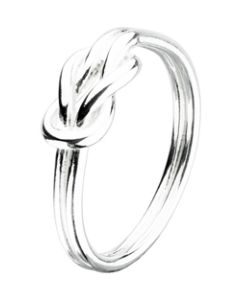 Kit Heath Silver Open Reef Knot Ring 