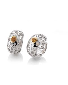 Breuning Silver Earrings with Citrine 06/60808