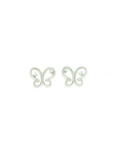 18K White Gold Butterflies Earrings 30836354