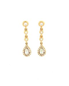 18K Rose Gold Diamond Earrings 30836379