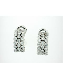Piero Milano 18 K White Gold Diamond Earrings 30821302