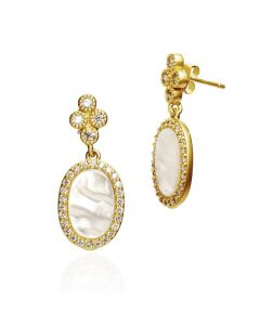 Freida Rothman Mother Of Pearls Earrings YZE020108B-MOP
