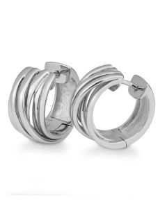 Breuning Rhodium Plated Silver Earrings 06/61129