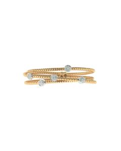 18 K Rose Gold Diamond Bangle Bracelet 40030416