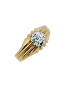 18 K Gold Diamond Solitaire Ring 99299224