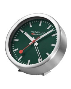 Mondaine Mini Wall-Desk-Travel Alarm Clock Forest Green A997.MCAL.66SBV