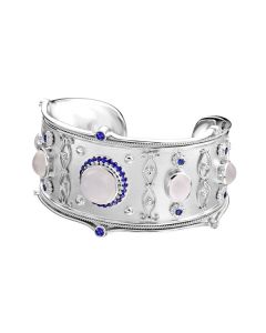 Eli Jewels Exclusive  Etruscan Bangle With Moon Stone and Sapphires 49034402