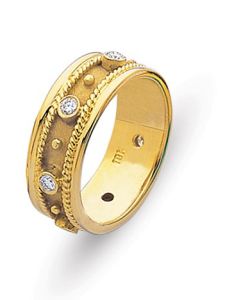 Etruscan 18 K Gold Diamond Ring 21831200