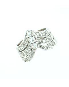 14 K White Gold Diamond Ring 99299226
