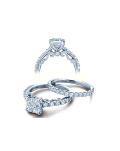 VERRAGIO iNSIGNIA  INS-7001 PLATINUM ENGAGEMENT RING
