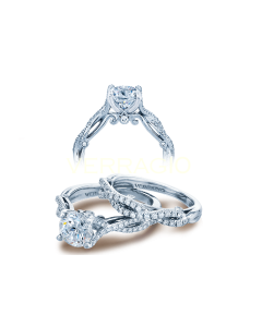 VERRAGIO INSIGNIA-7050R 18K GOLD ENGAGEMENT RING