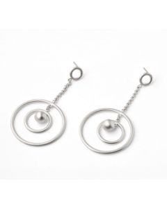 Kelim Silver Circles Earrings