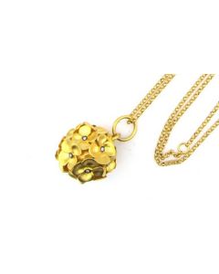 Kurtulan 24K Gold And Silver Hanedan's Flowers Ball Necklace 52482518