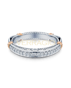 VERRAGIO PARISIAN-104W-GOLD WEDDING RING
